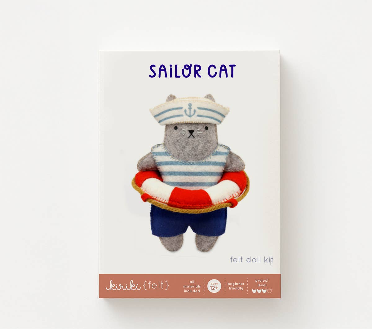Sailor Cat Felt Doll Kit - homesewn