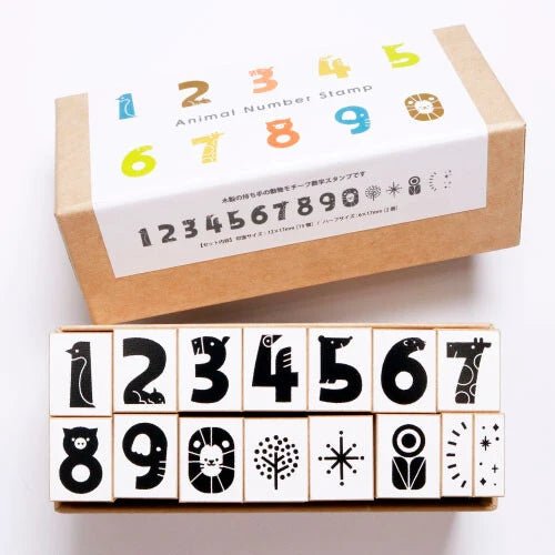 Sanby Stamp Set - Animal Numbers - homesewn