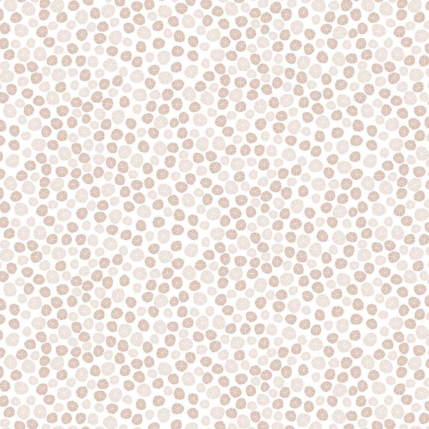 Sand Dollars - White - Beyond the Sea - QUILTING COTTON/POPLIN - homesewn