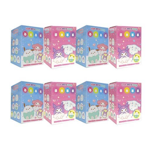Sanrio Mood Lighting Charaters Figure Key RIng Zipper Charm - homesewn