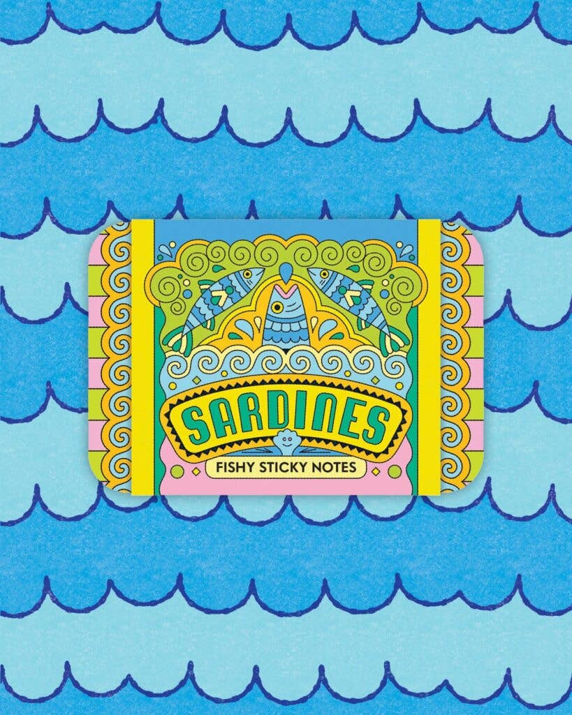 Sardines Fishy Sticky Notes - homesewn