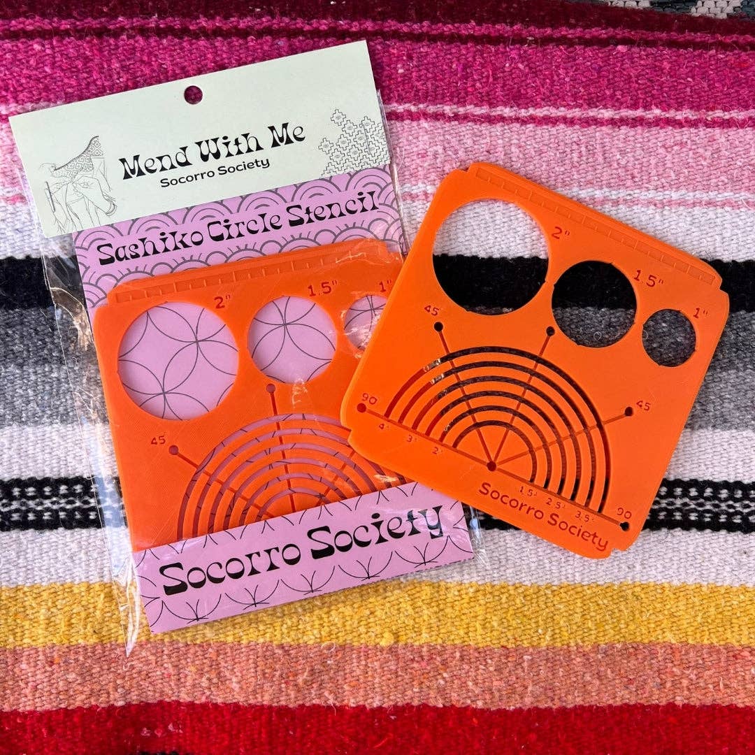 Sashiko Circle Stencil - homesewn
