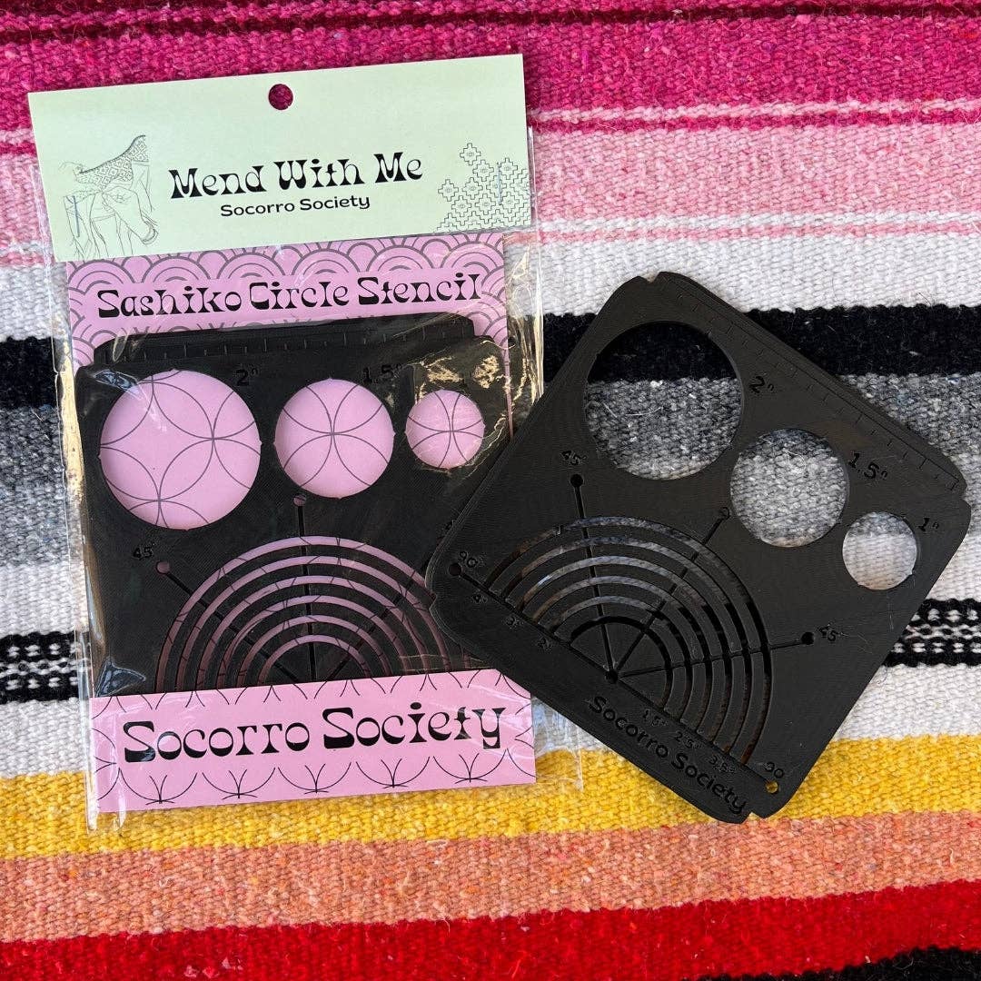 Sashiko Circle Stencil - homesewn