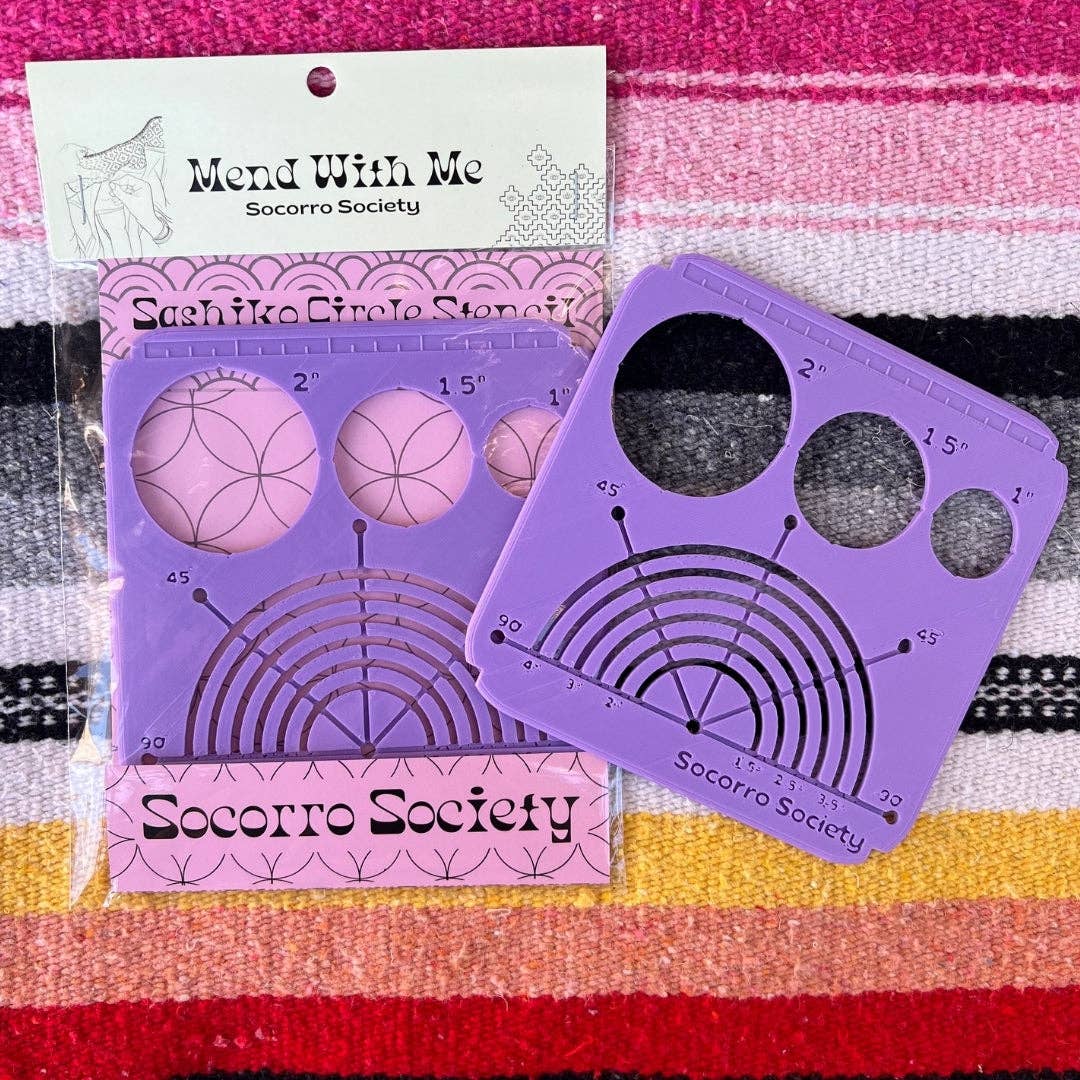 Sashiko Circle Stencil - homesewn