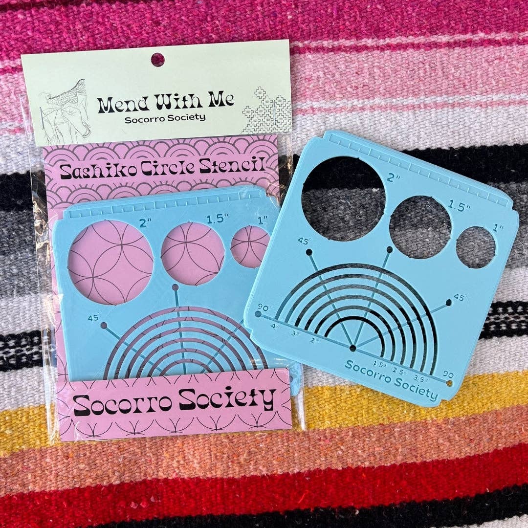 Sashiko Circle Stencil - homesewn