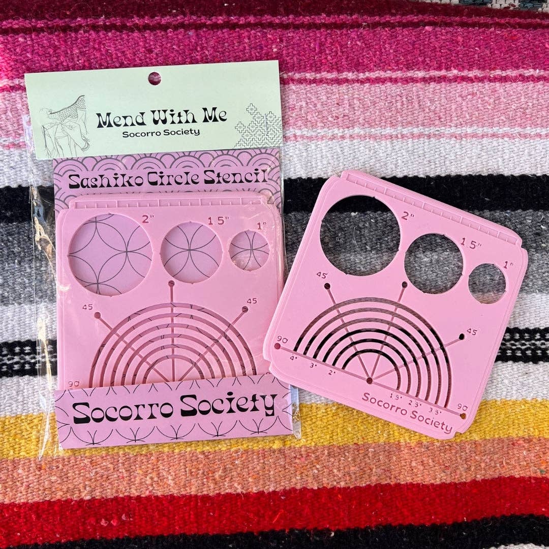 Sashiko Circle Stencil - homesewn