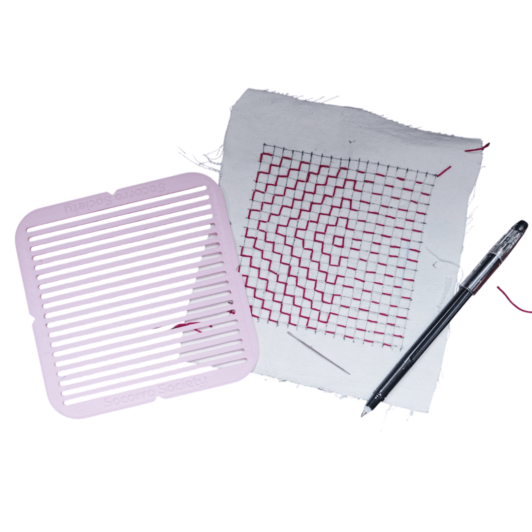 Sashiko Grid Stencil - homesewn