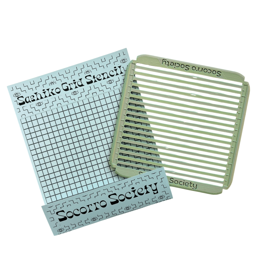 Sashiko Grid Stencil: Craft Perfect Grids - homesewn