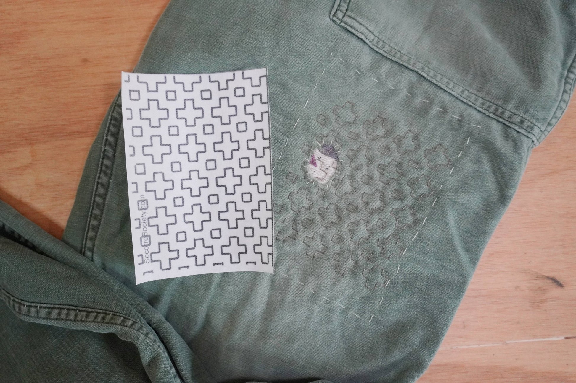 Sashiko Inspired Mending Stick and Stitch Patterns - Vol 2 - homesewn