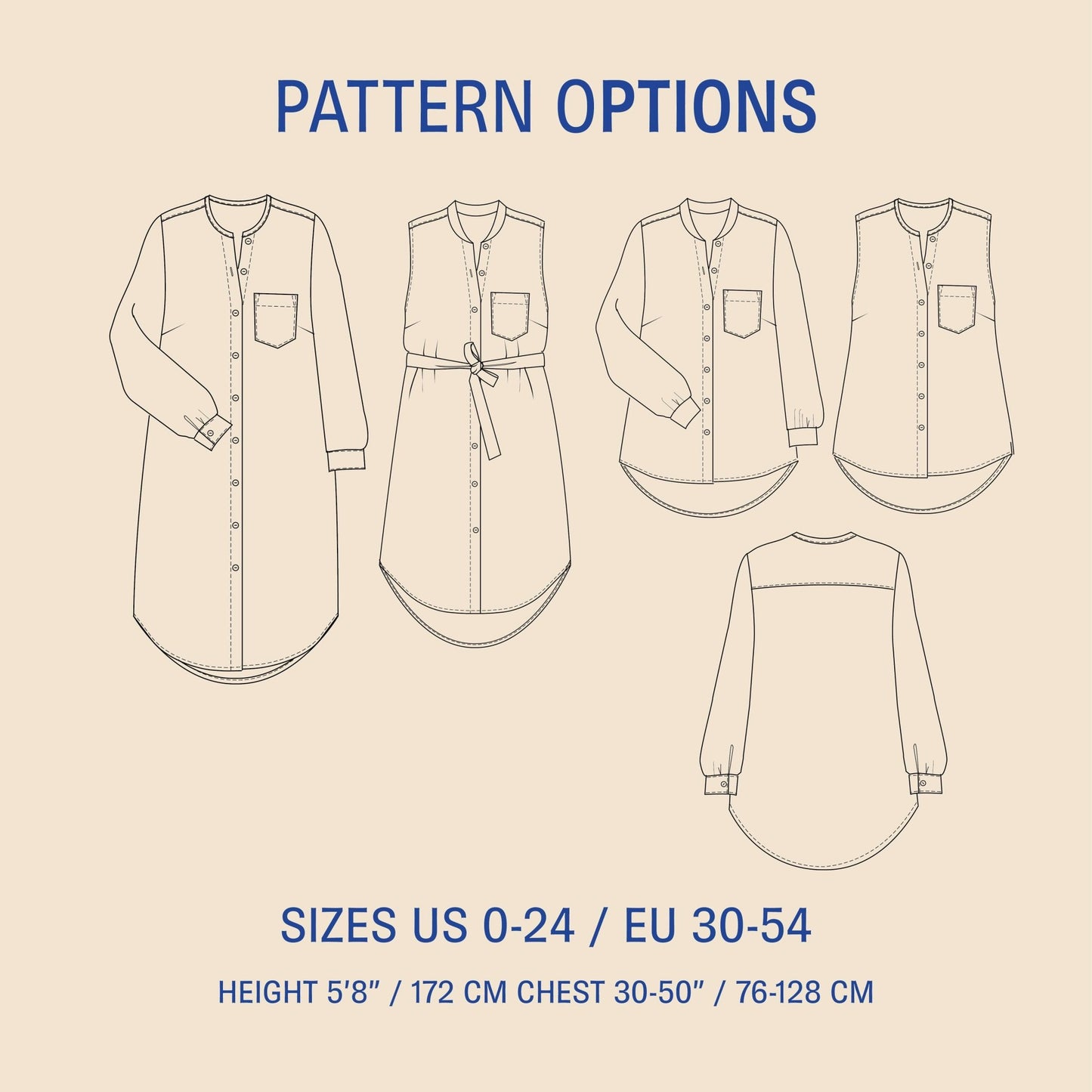 Savannah Shirt Sewing Pattern PDF DOWNLOAD - homesewn