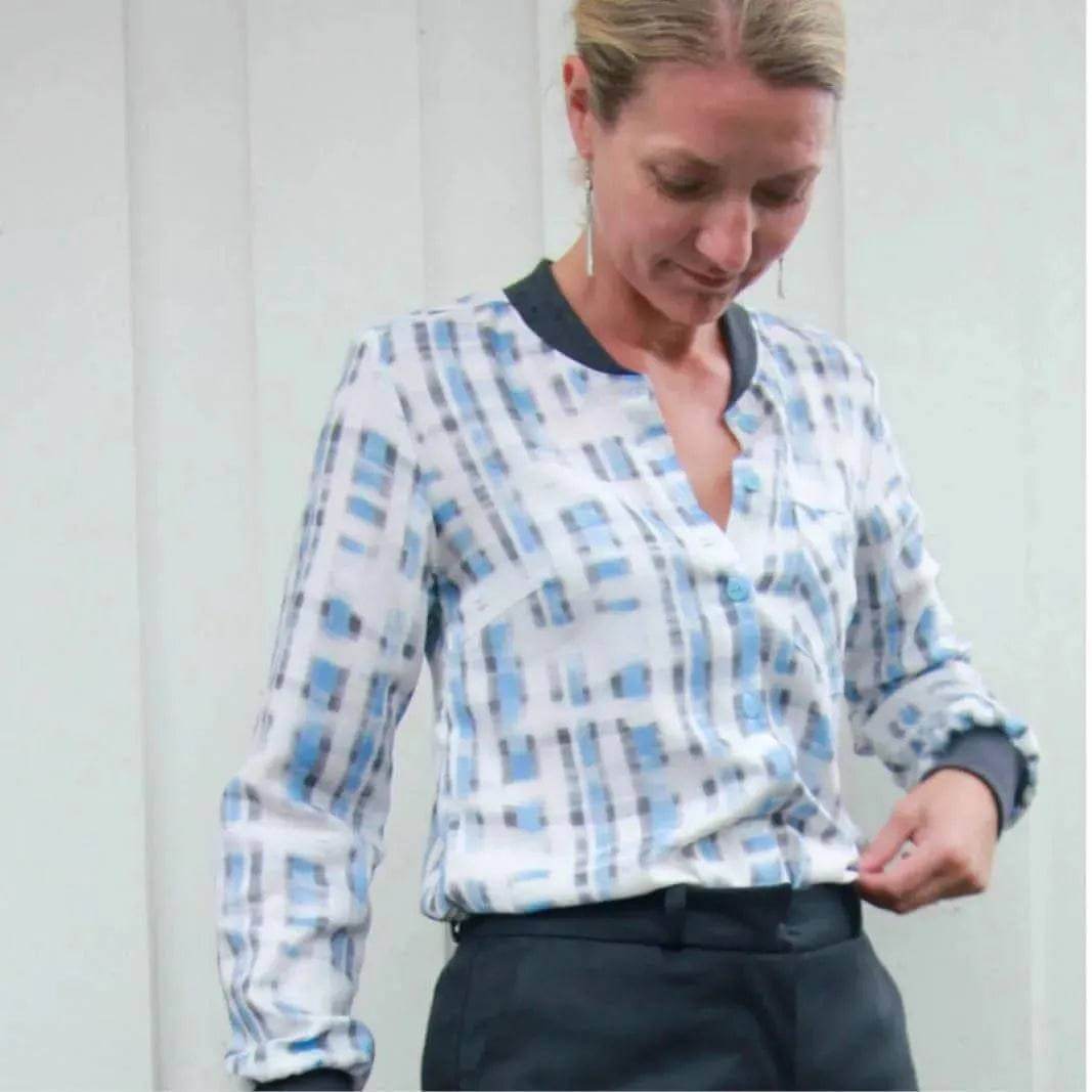 Savannah Shirt Sewing Pattern PDF DOWNLOAD - homesewn