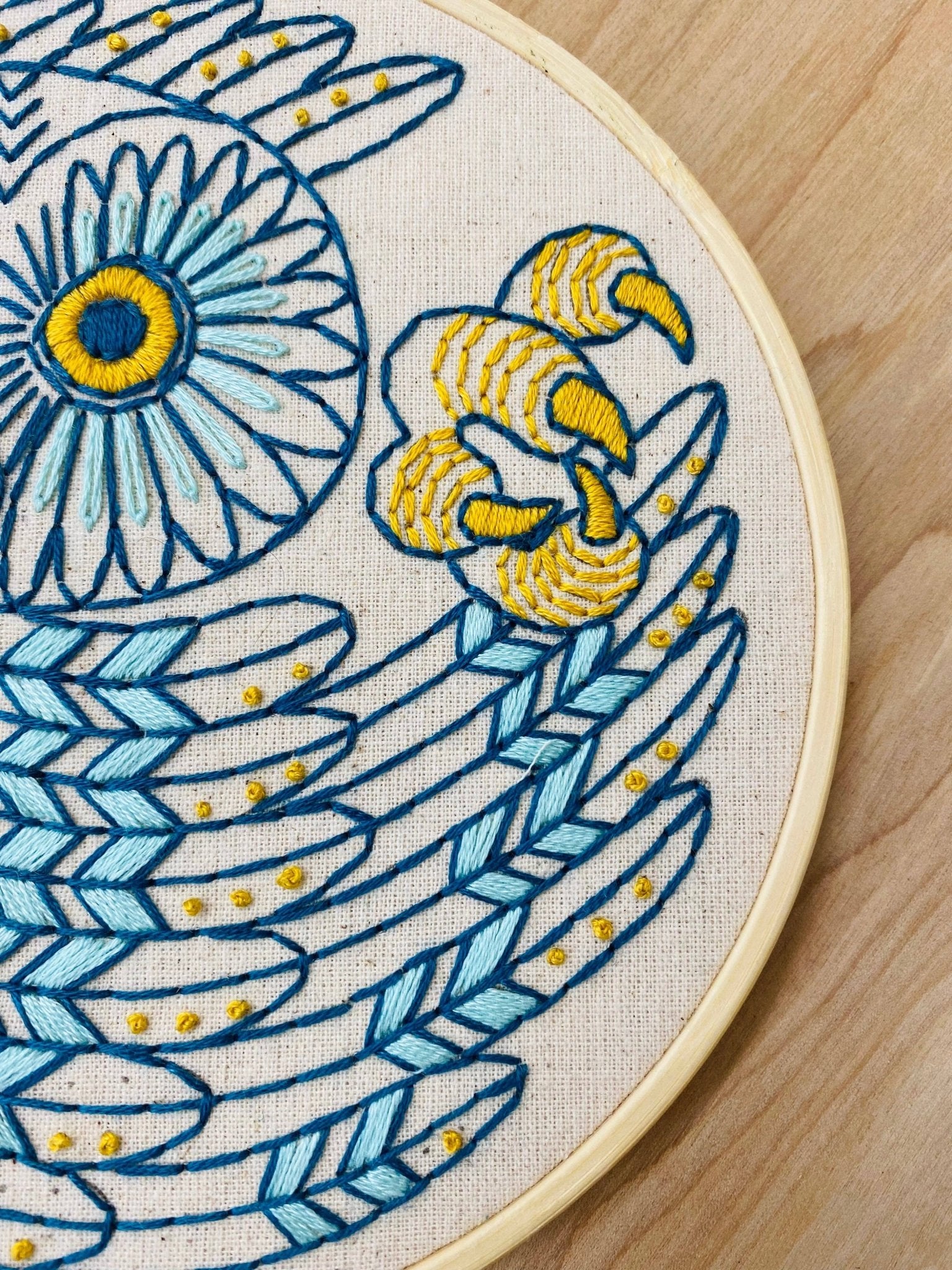 Saw Whet Owl Complete Embroidery Kit - homesewn