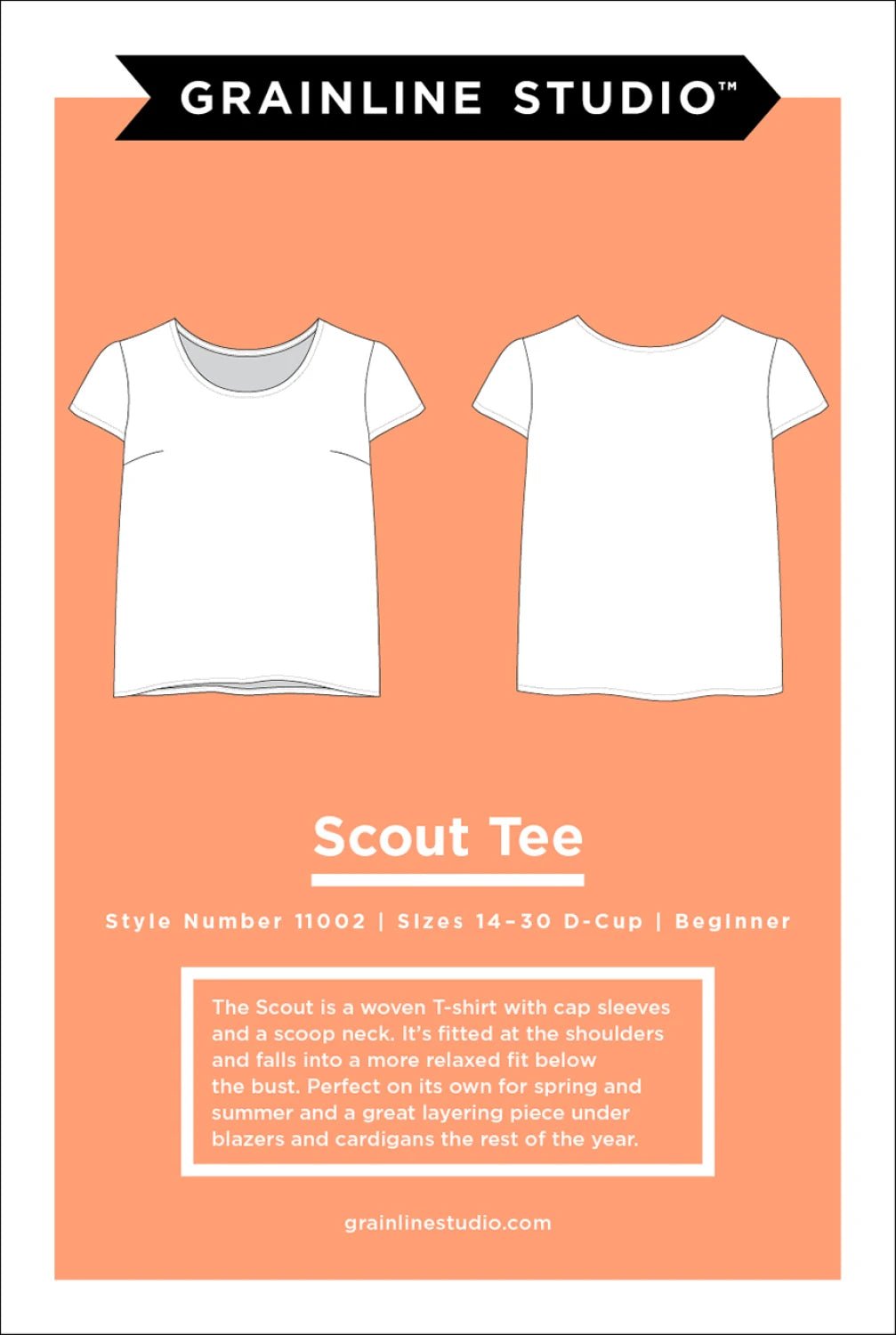 Scout Tee Printed Sewing Pattern - homesewn