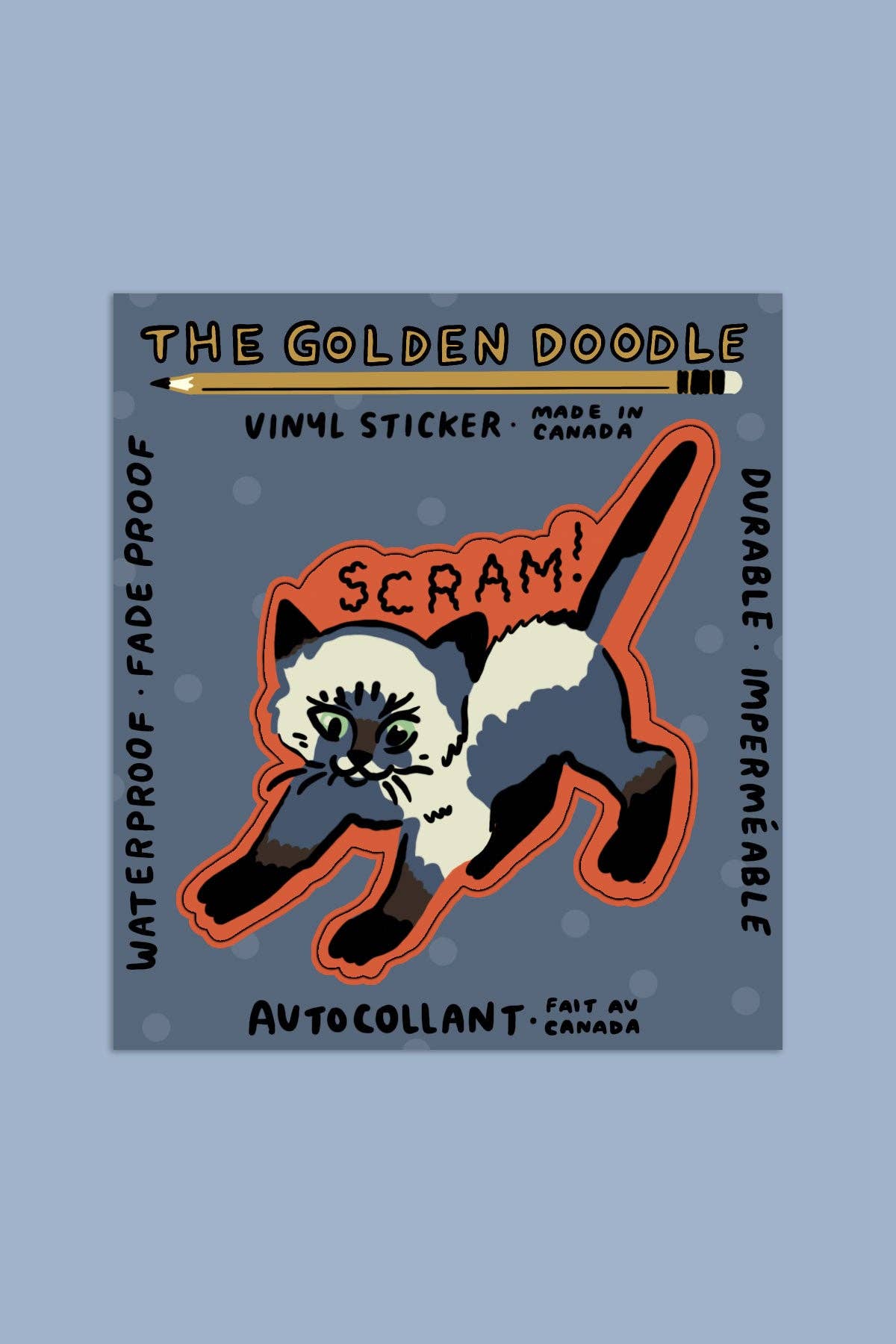 Scram Sticker | Waterproof Vinyl Sticker - homesewn