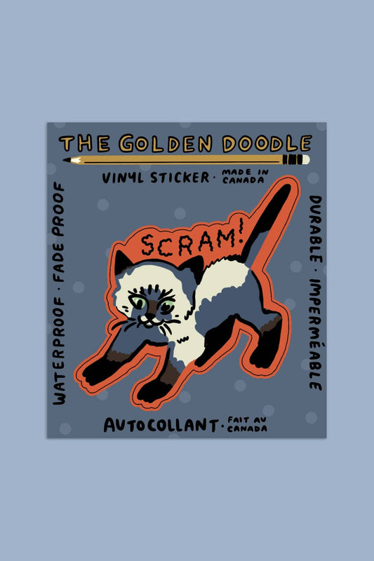 Scram Sticker | Waterproof Vinyl Sticker - homesewn