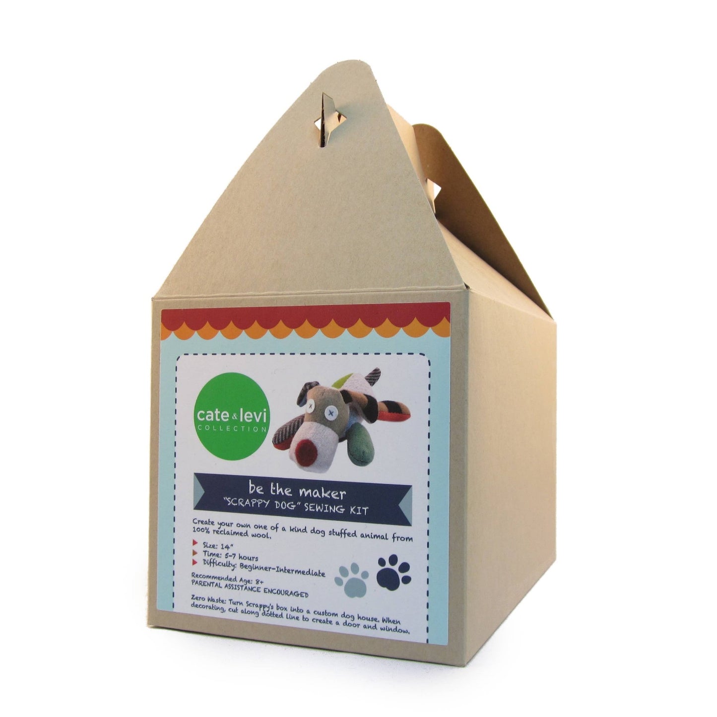 Scrappy Dog Stuffed Animal Kit | DIY Stuffed Animal Kit - homesewn