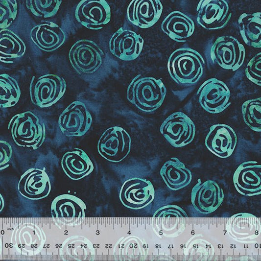 Scribble Dot - Juniper - Baliscapes - BATIK COTTON FABRIC - homesewn