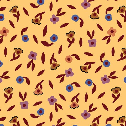 Seed Blossom ORGANIC - Fern Grove QUILTING COTTON fabric - homesewn