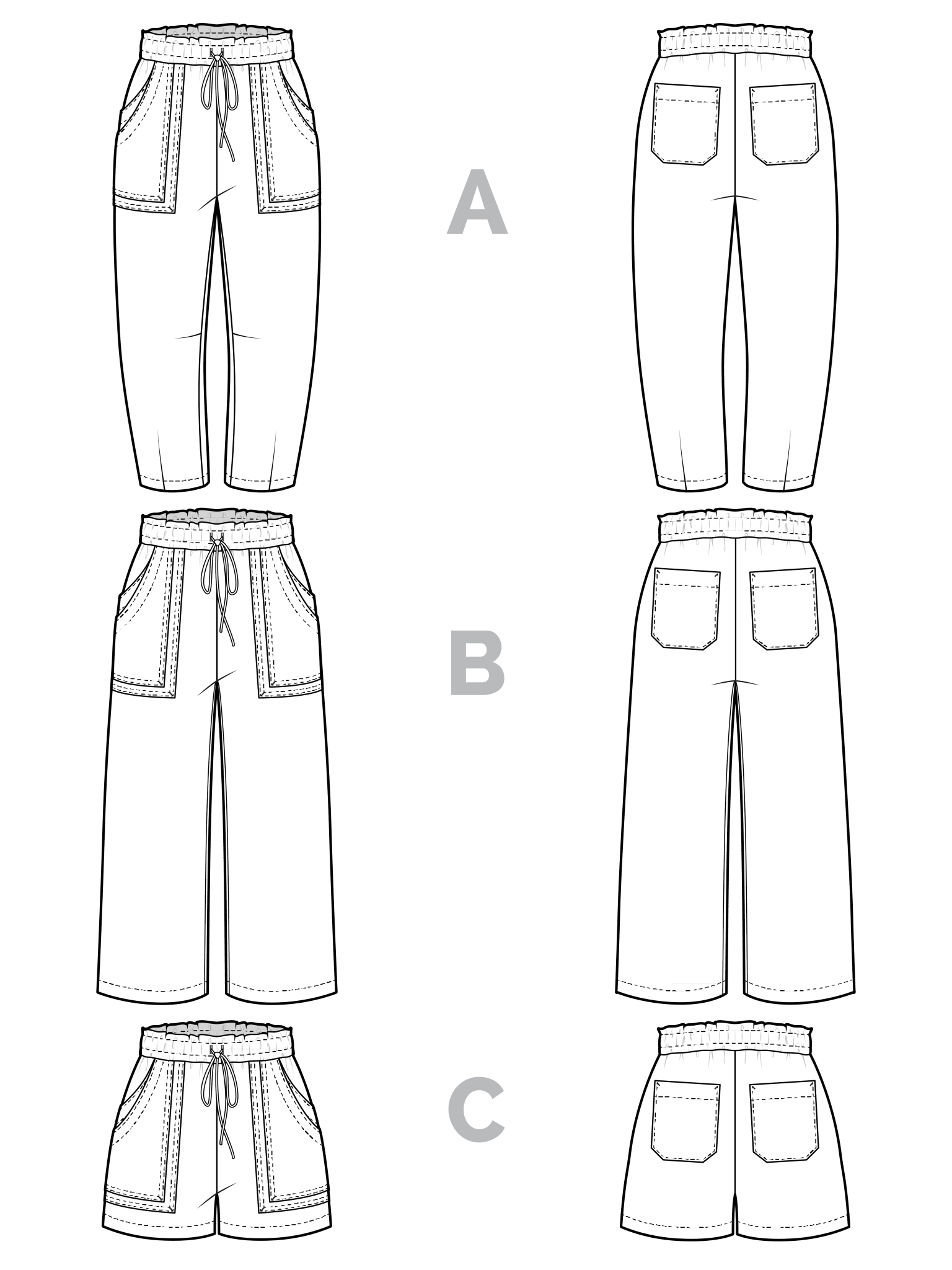 Sepia Pants + Shorts Pattern PDF Download - homesewn