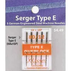 Serger Type E Needles - HAx1SP - homesewn