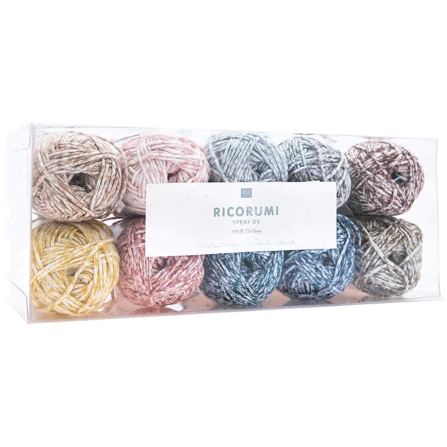 Set of 10 Ricorumi Spray Cotton Mini DK - homesewn