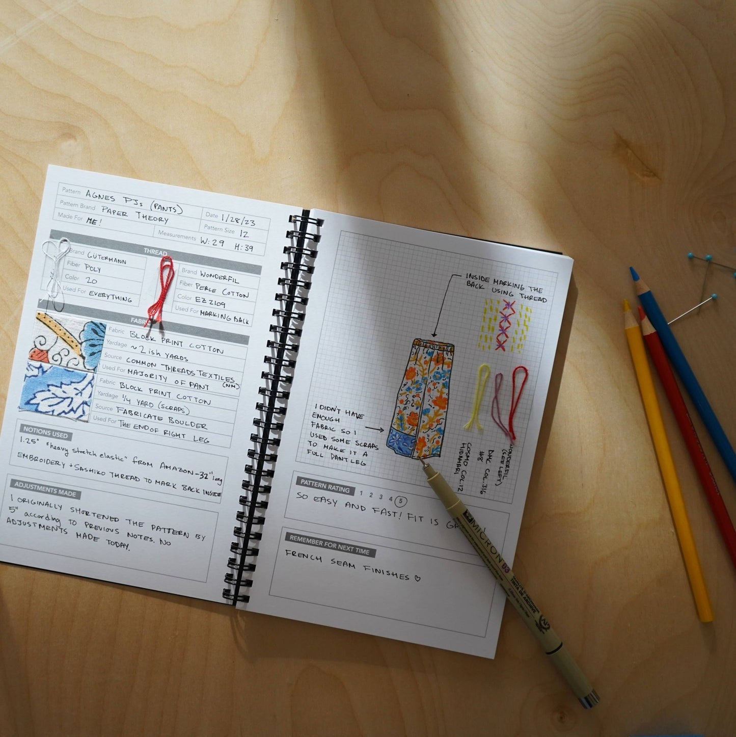 Sewing Journal - homesewn