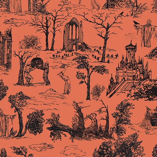 Shadowmere - Amber - Enshadow - Halloween QUILTING COTTON/POPLIN - homesewn