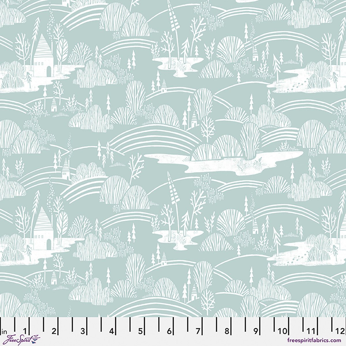 Silent Scapes - Ice Blue - Silent Night - homesewn