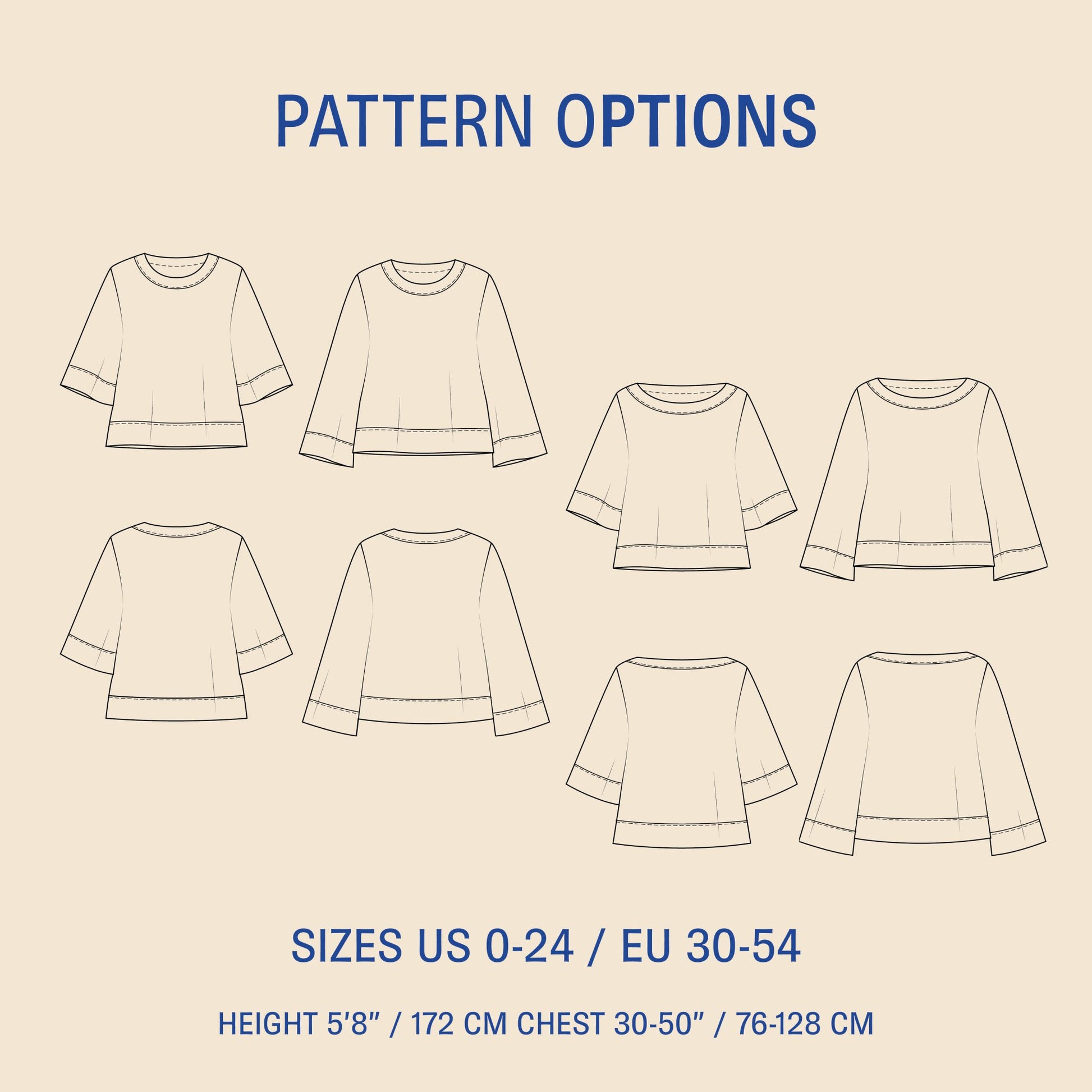 Silke Blouse Sewing pattern PDF DOWNLOAD - homesewn