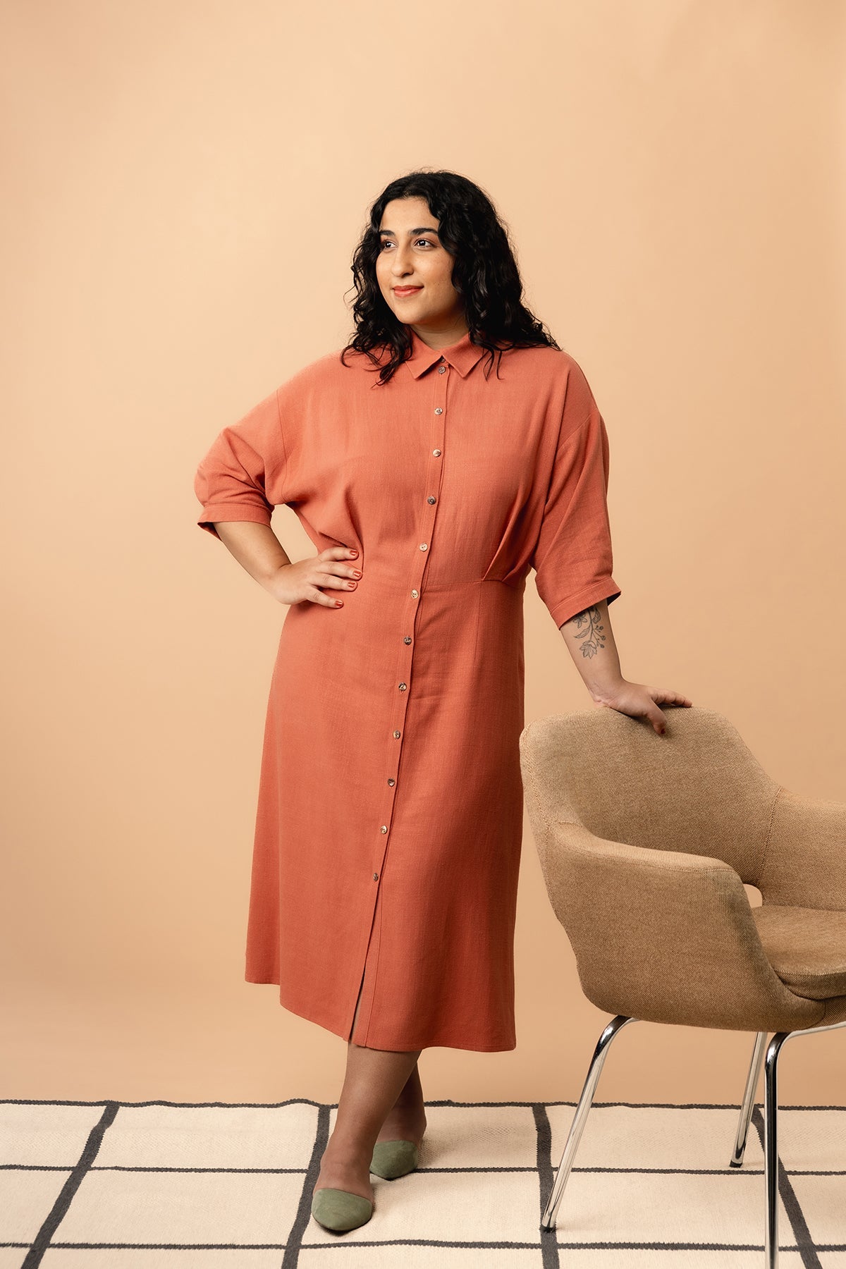 SILMU shirt & shirt dress - PDF PATTERN - homesewn