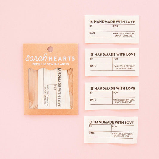 Simple Handmade Organic Cotton Write - In Labels - homesewn