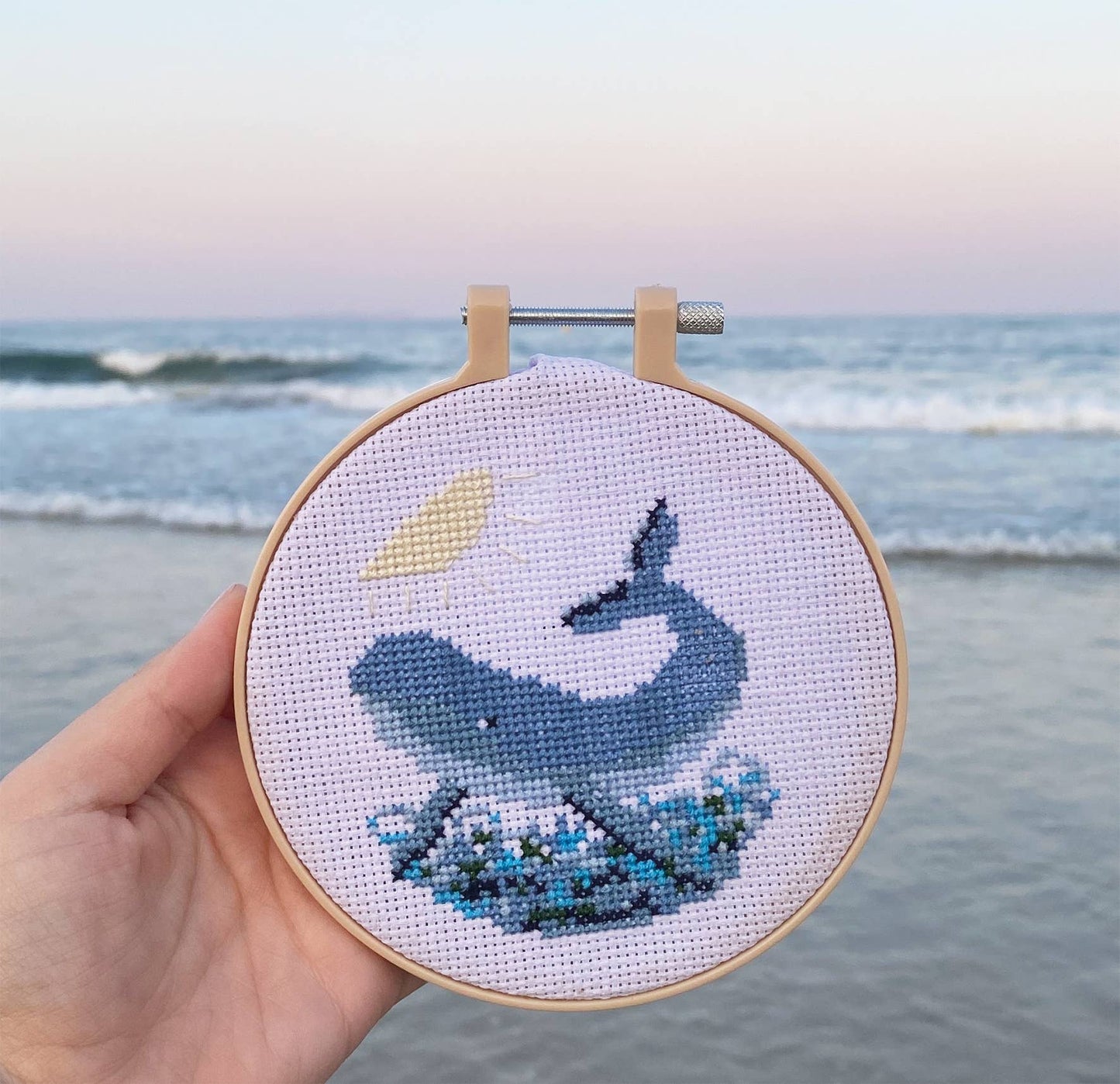 Simply Make Cross Stitch Kit - Whale - homesewn