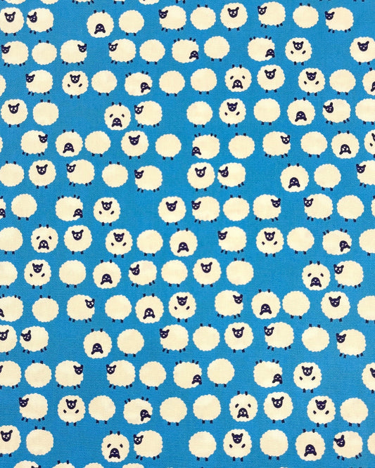 Simply Palette Sheep - COTTON OXFORD 7oz - Cyan - homesewn