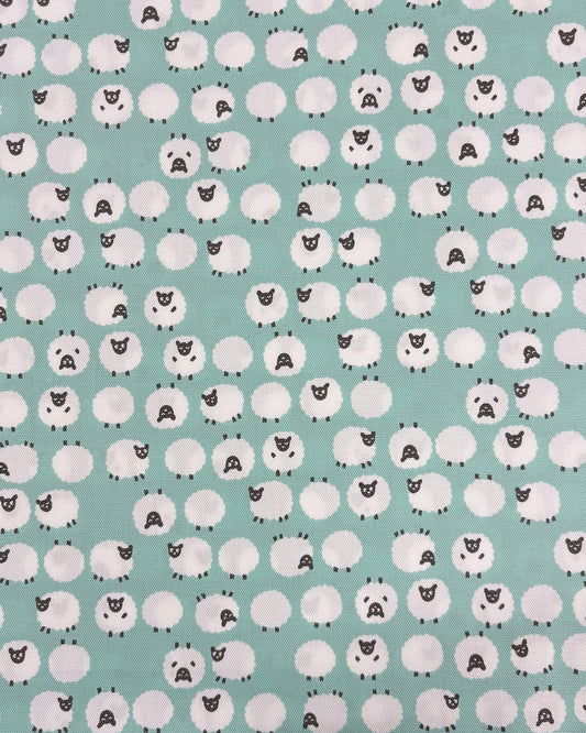 Simply Palette Sheep - COTTON OXFORD 7oz - Mint - homesewn
