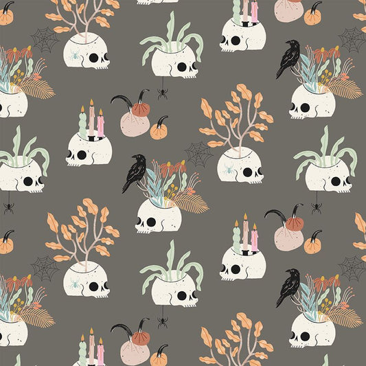 Skulls - Harvest Moon - Halloween - homesewn