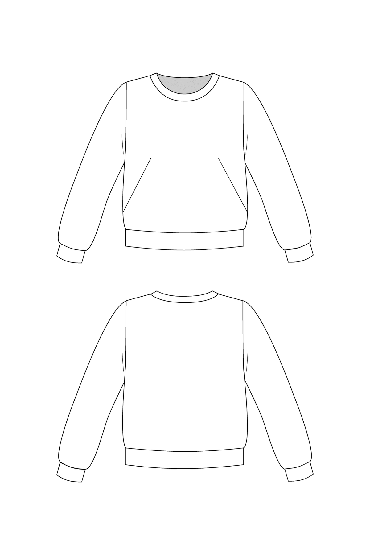 SLOANE sweatshirt - PDF PATTERN - homesewn