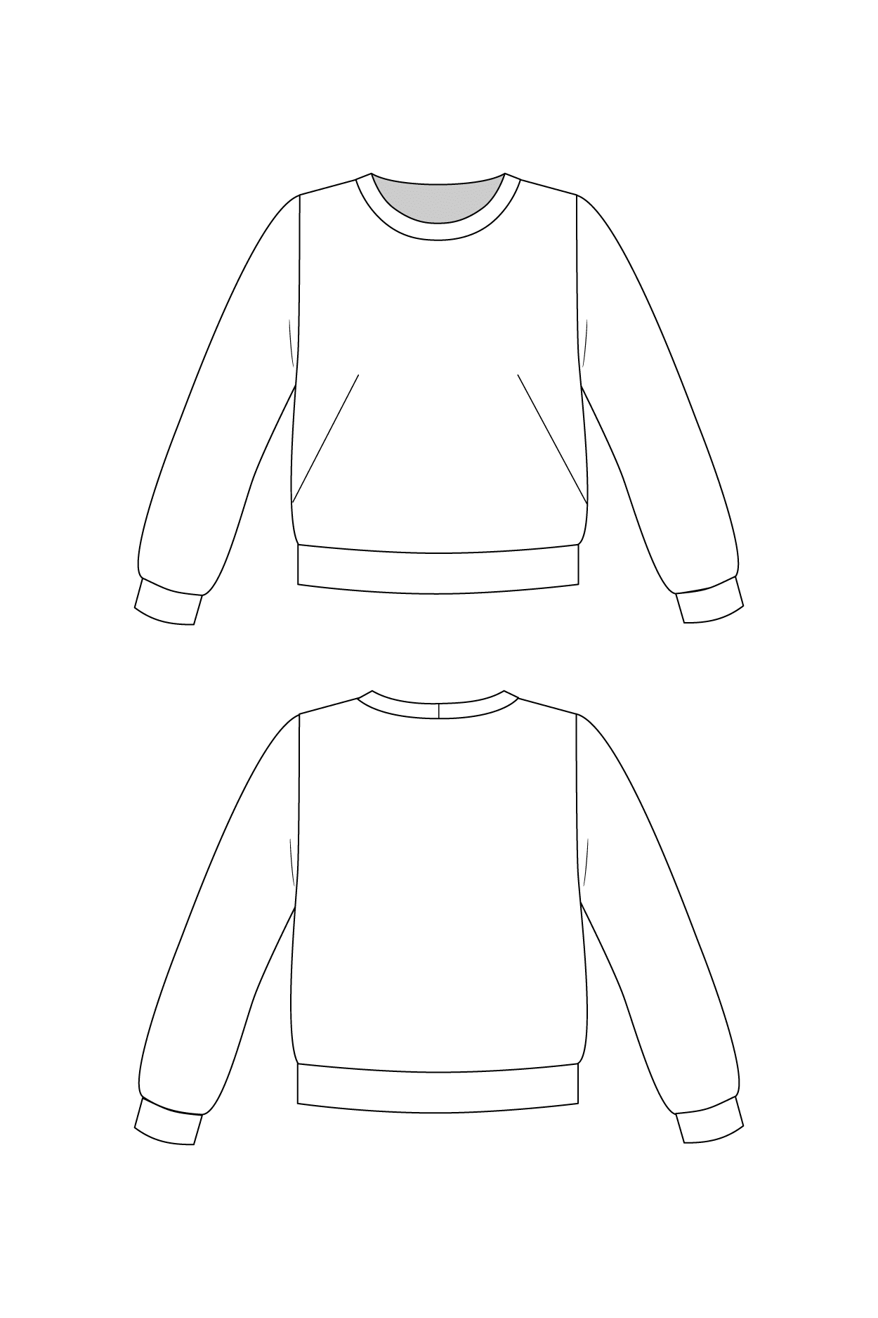 SLOANE sweatshirt - PDF PATTERN - homesewn