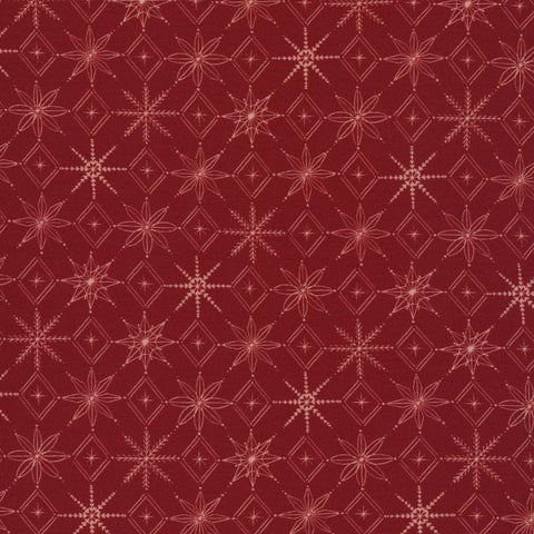 Snowflakes - Red - Warm & Cozy - homesewn