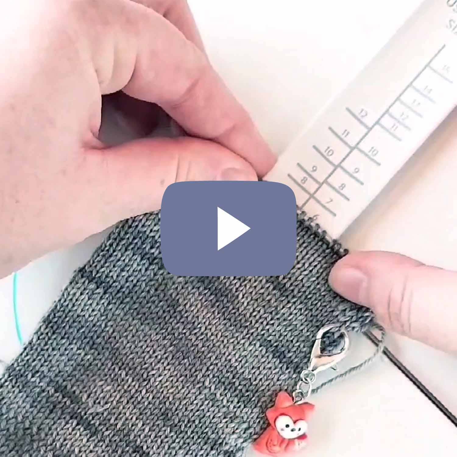 Sock Ruler - Sock Sizing Bracelet Ruler - homesewn