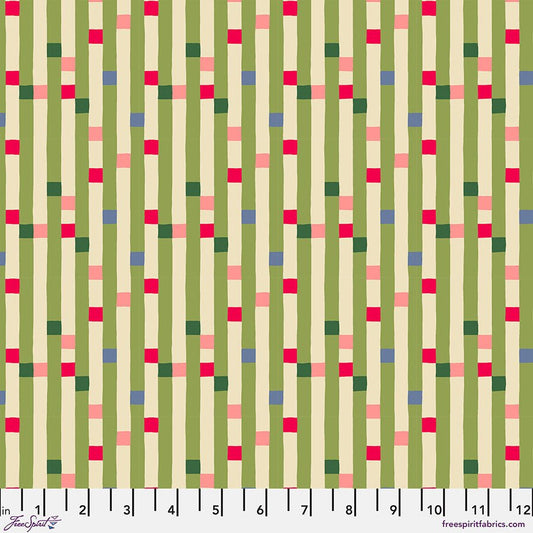 Soho Square - Lime - The City of Dreams - QUILTING COTTON/POPLIN - homesewn