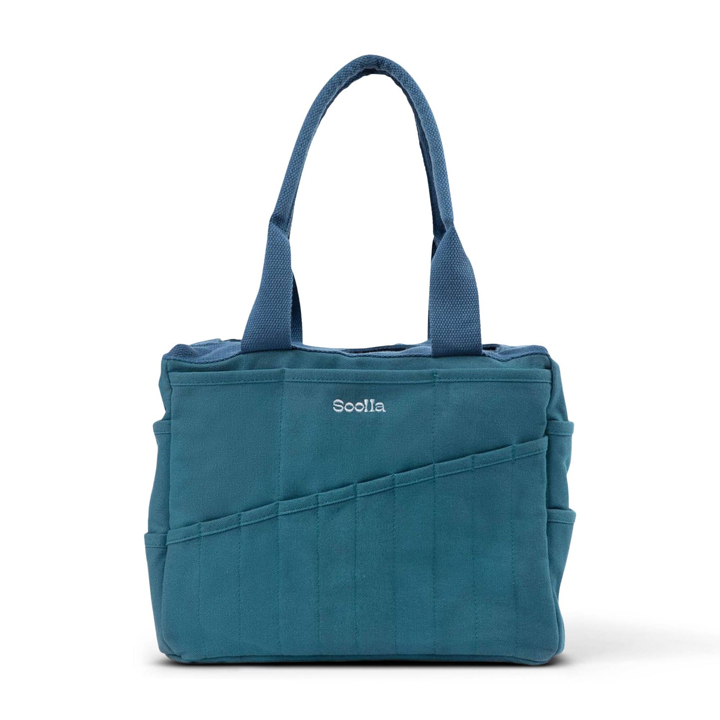 Soolla Studio Artist Bag, Aquamarine, Knitting Tote - homesewn