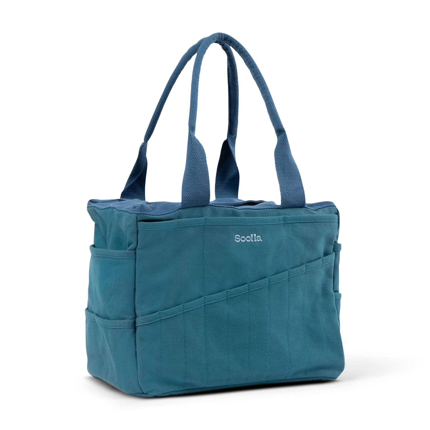 Soolla Studio Artist Bag, Aquamarine, Knitting Tote - homesewn