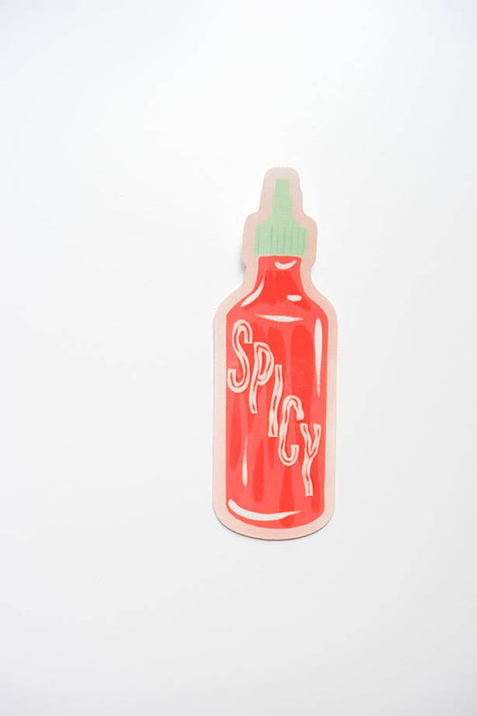 Spicy Hot Sauce Illustrated Sticker - homesewn
