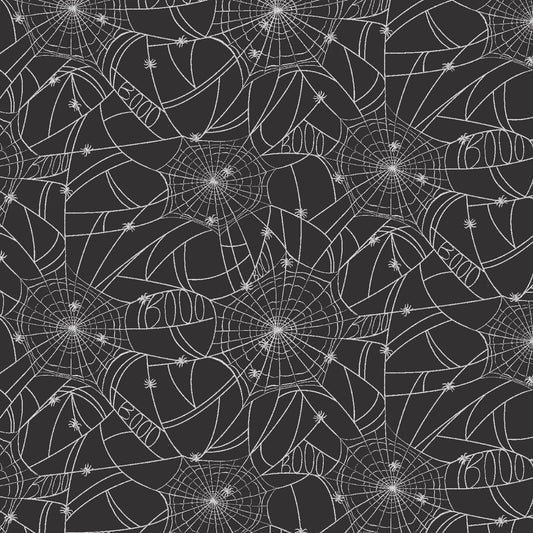 Spider Webs - Black - Rifle Paper Co. Halloween - homesewn