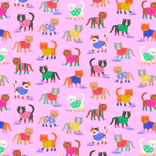 Splash - Cats in Galoshes - homesewn