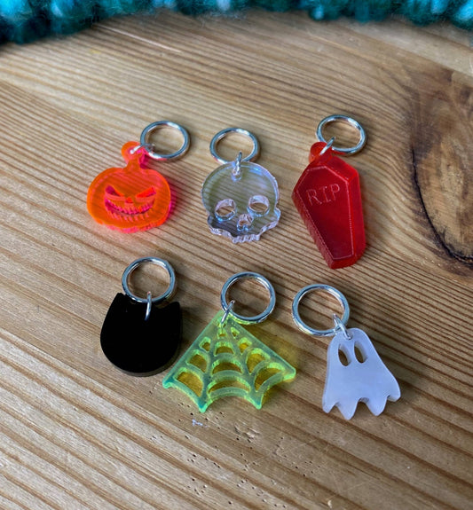Spooky Halloween Knitting Stitch Markers - homesewn