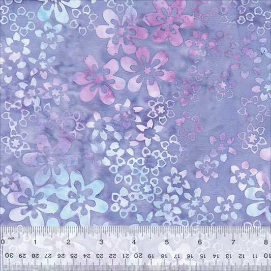Star Garden - Lavender - Iris Beauty - Batik Cotton - homesewn