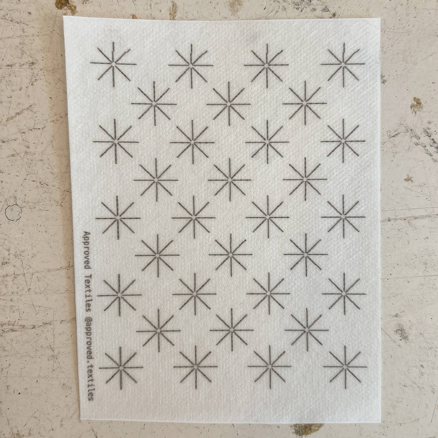Stars - Minimal Mending + Embellishment Transfer - homesewn
