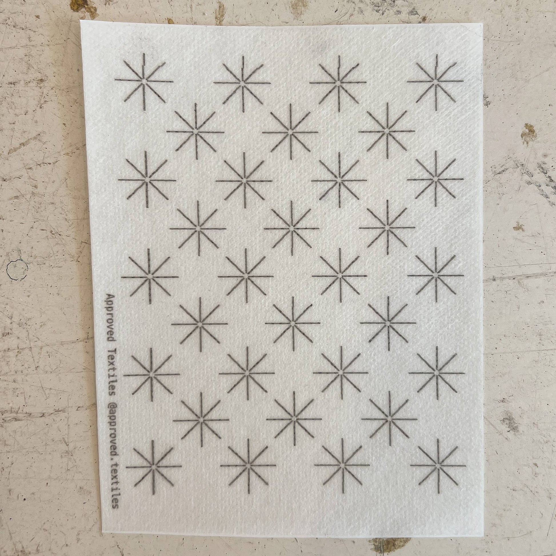 Stars - Minimal Mending + Embellishment Transfer - homesewn
