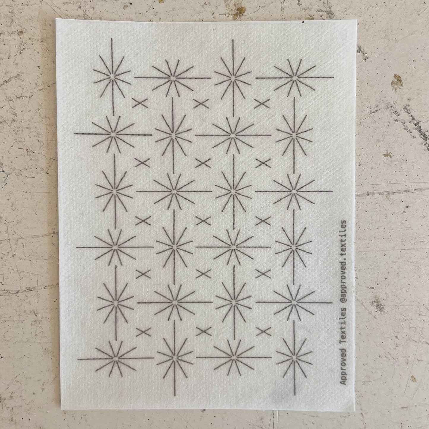 Stars - Minimal Mending + Embellishment Transfer - homesewn
